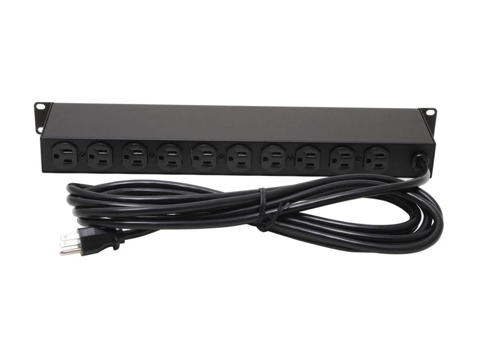 CyberPower CPS1215RM Single Phase 100 - 120 VAC 15A Basic PDU - 10 Outlets, 15 - Image 2 of 4