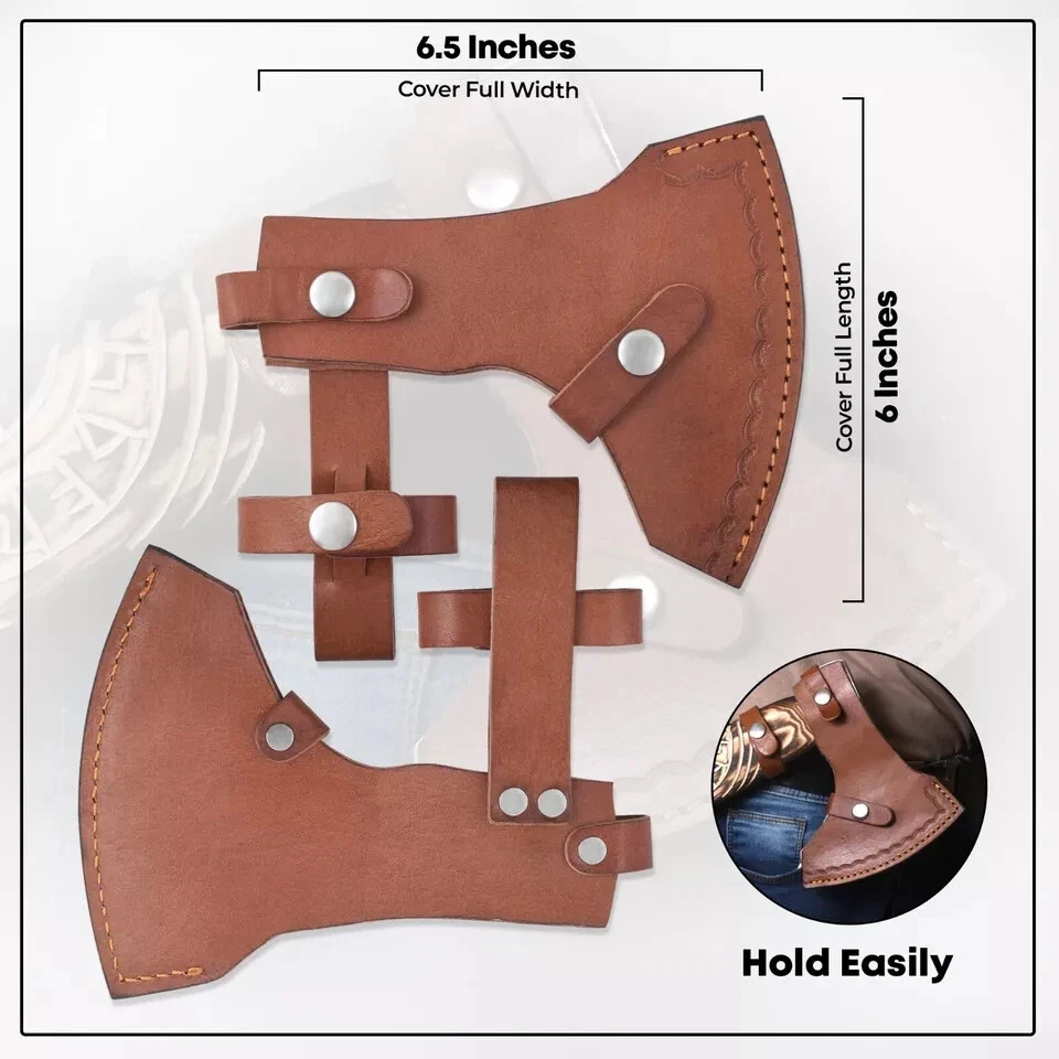 Custom Handmade Viking Axe Carbon Hatchet, Steel Axe, Bearded Axe - Image 4 of 4