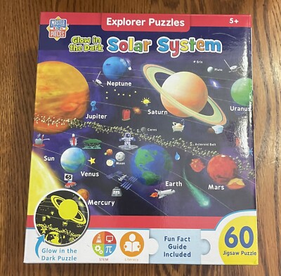 MasterPieces Explorer Kids - Solar System - Glow in the Dark - 60 Piece Puzzle