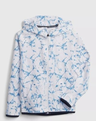 #ad Gap XL Husky Hoodie GapFit Jacket Boys Long Sleeve Sweatshirt Blue Marble New $29.00