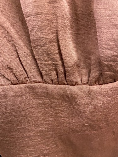 Express Brown Silk Top Women’s Size Small Beautiful - Picture 3 of 7
