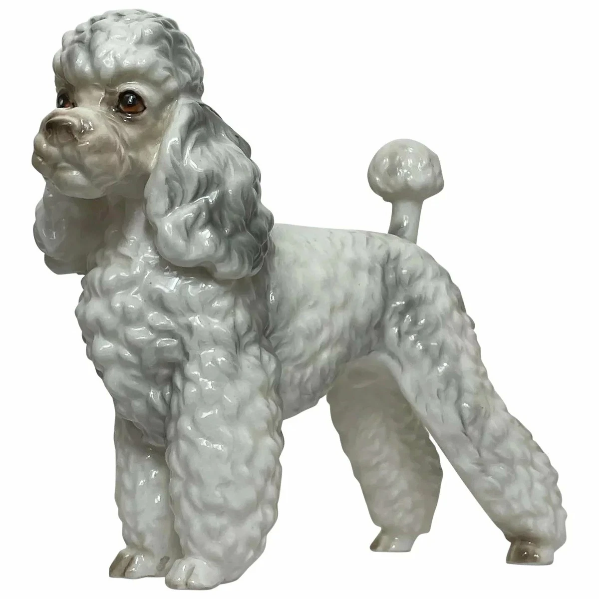 Beautiful Small Vintage Japanese Poodle Dog Porcelain Ornament eBay