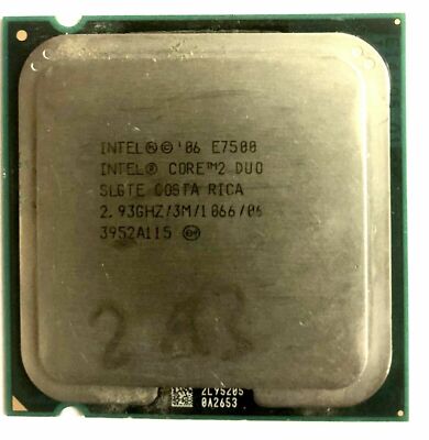 Intel  Core 2 Duo Processor E7300 E7500 E8400 3.0GHz 2.93GHz 2.66 GHz Used Testd