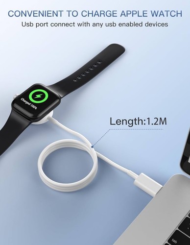 Watch Charger for Apple Watch Series 6 7 8 SE 5 4 3 2 USB C Charging Cable UK - Picture 14 of 23