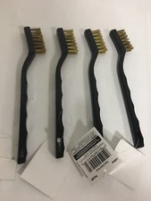 Laitner 997 Detail Brush, With Brass Bristles, 7-1/2" Overall Length Lot Of 4