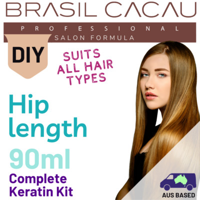 DIY Home Brazilian Keratin Treatment Original Brasil Cacau Professional-90ml Kit