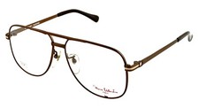 New Vintage MARIO VALENTINO MF-106 TI-P 57mm Brown Titanium Aviator Eyeglasses