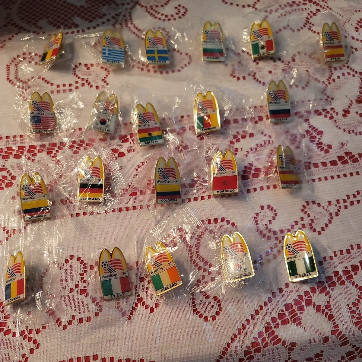 Mcdonalds 1994 Fifa World Cup Soccer Commemorative Pins. New | eBay