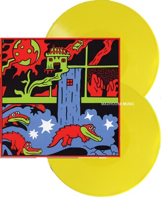 KING GIZZARD & LIZARD WIZARD LP x 2 Live Paris 2019 NEON YELLOW Vinyl 500 Made