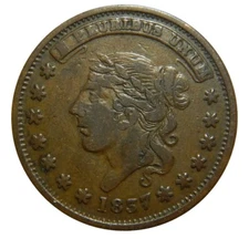 Large cent/penny 1837 Hard Times Token choice