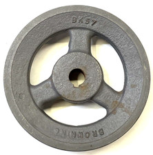 BROWNING PULLEY BK57 5-3/4" OD 1 GROOVE 3 CLOVE 11/16" BORE SIZE 5/8"KEYWAY