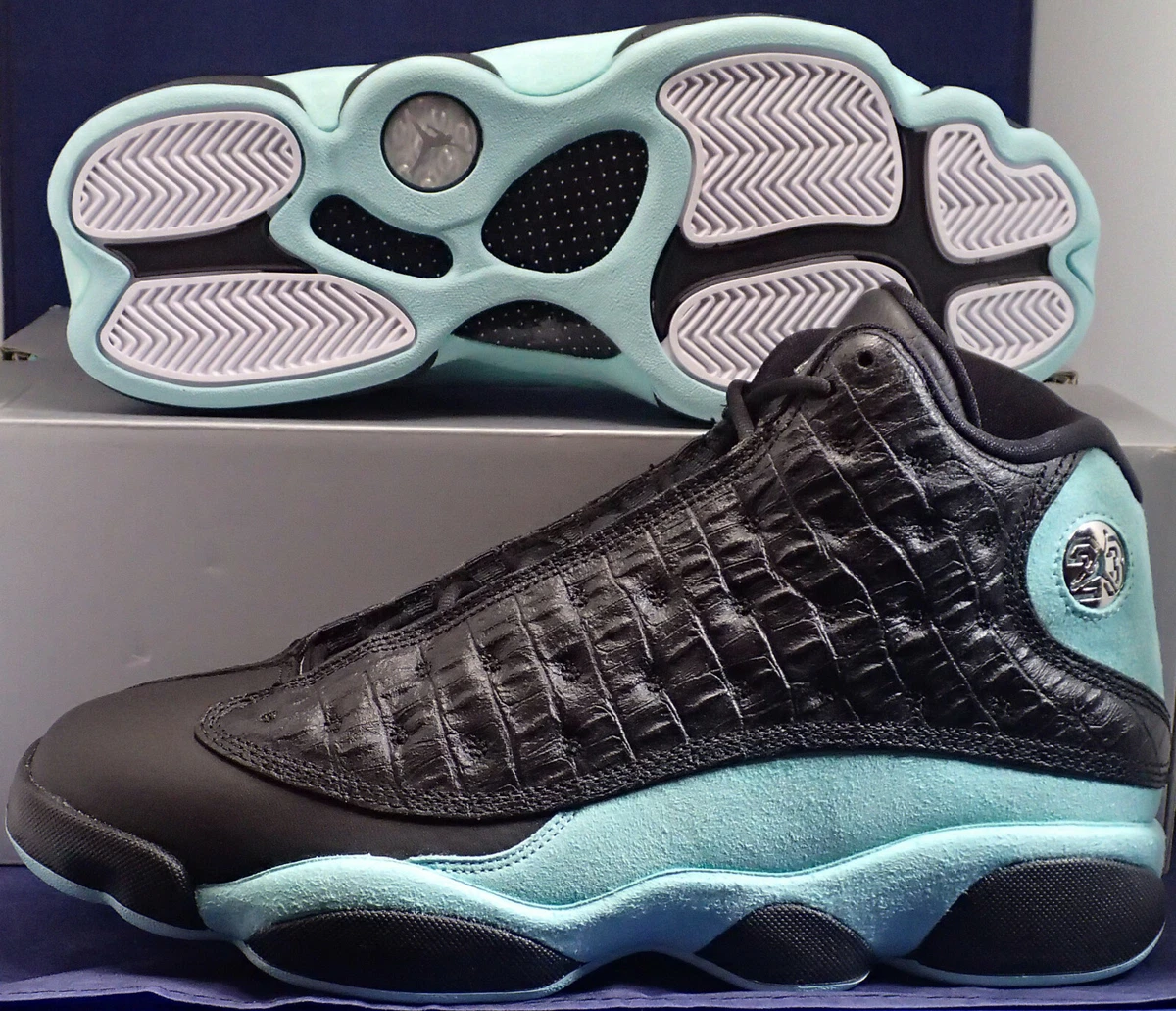 2019 Nike Air Jordan 13 XIII Retro Island Green Black Silver SZ 10.5 414571 030