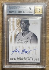 2012-13 Panini Intrigue Red White and Blue Auto /99 Kobe Bryant #2 Auto HOF MINT