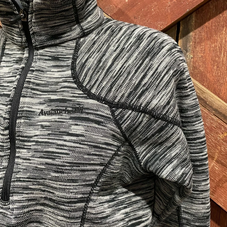 Pullover Avalanche 1/4 Cremallera Peso Medio Mujer Pequeño Negro Senderismo Correr Aire Libre Foto 4 de 4