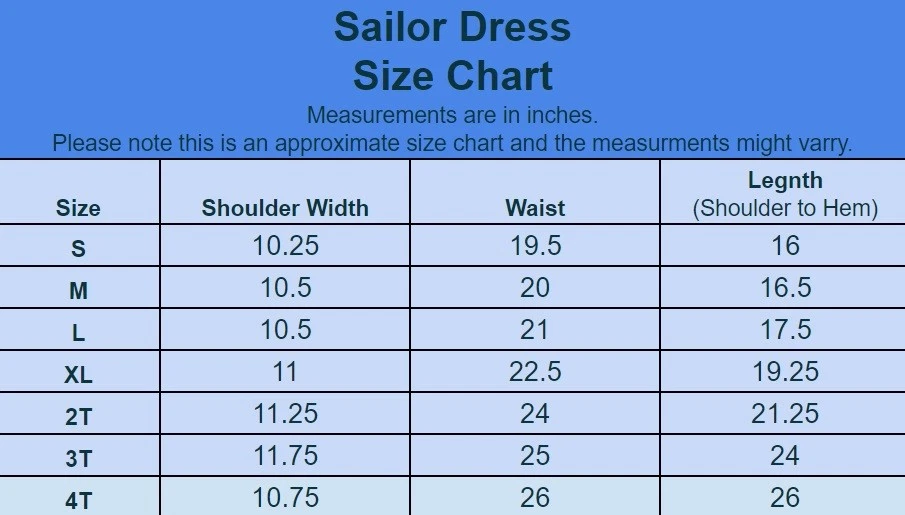 Sailor Girl Dress Nautical With Hat  Infant Toddler 2T-4T Custom Baby Dress New - Image 3 of 3