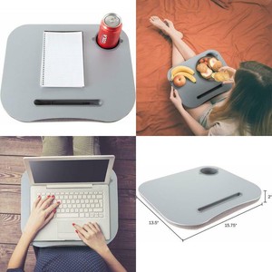 Portable Laptop Lap Desk With Pillow Foam Cushion Computer Bed