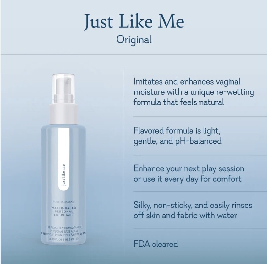 Pure Romance -Water Based Lubricant- Just Like Me- Original - New and  Sealed | eBay