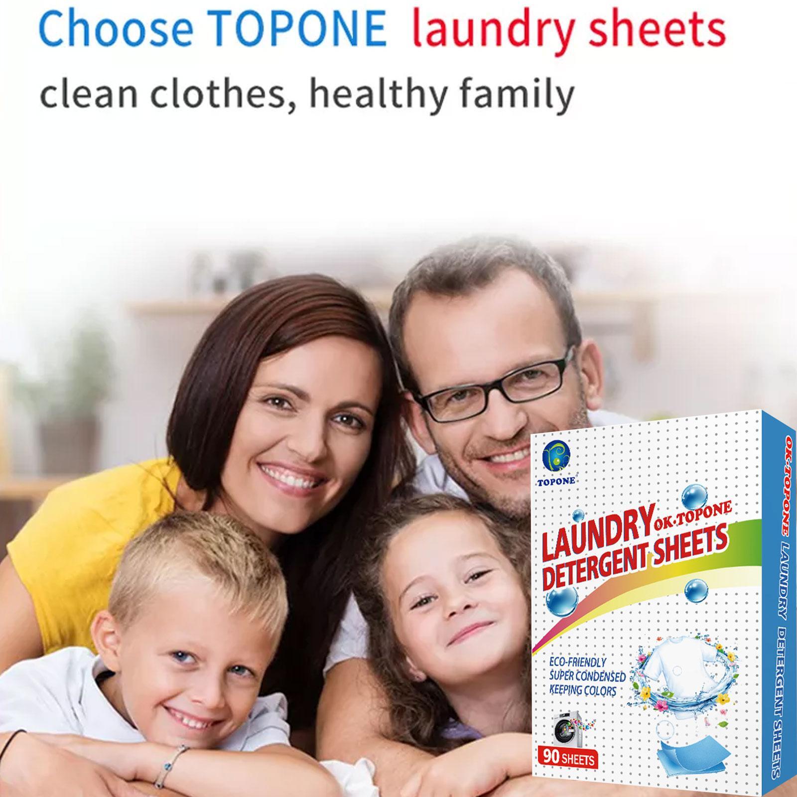 90Pcs Laundry Detergent Sheets Concentrated Detergent Washing Powder 90Pcs Laundry Detergent Sheets Concentrated Detergent Washing Powder