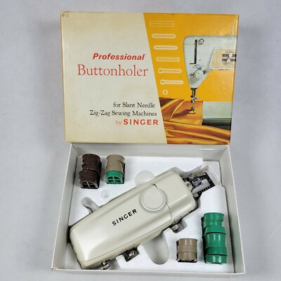 Singer Professional Automatic Buttonholing w/ Touch and Sew Zig Zag #161829 EUC