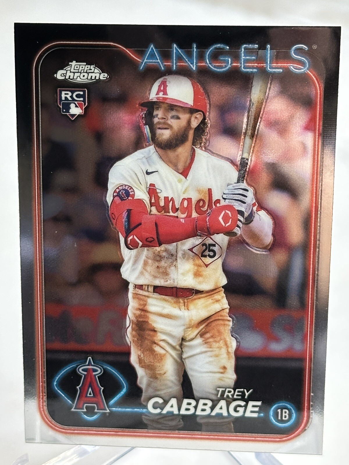 2024 Topps Chrome Rookie #226 Trey Cabbage Los Angeles Angels Baseball Card