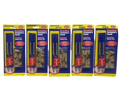 5 pack Swanson Tool CP216 AlwaysSharp Refillable Carpenter Pencil W/ 16 Repl Tip