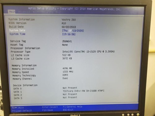 Dell Vostro 260 Intel Core i3-2120 3.3GHz 4096MB Desktop Computer No HDD - Picture 2 of 7