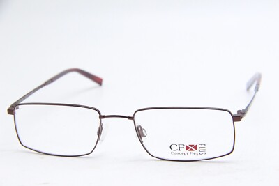 NEW CHARMANT CONCEPT FLEX CFX 11400 COLOR-BU BURGUNDY AUTHENTIC EYEGLASSES 55-19