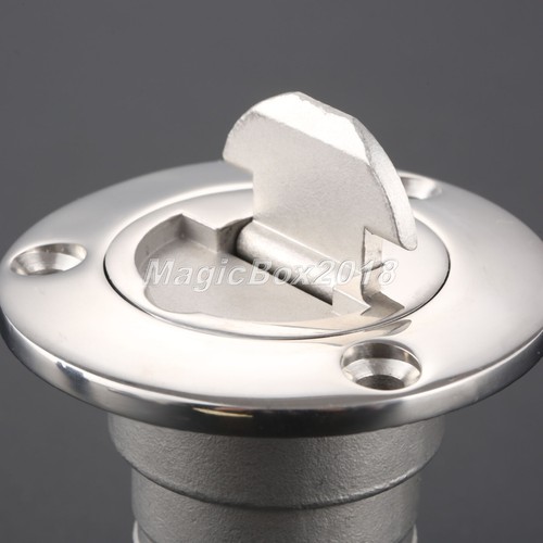 1x 1.5" Boat AISI Stainless Keyless Water Deck Filler Fill Cap Heavy Duty Silver - Picture 10 of 10