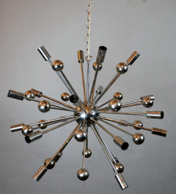 18 Light Metal Balls Sputnik Fixture Chrome Finish Elegant Décor Premium Lights