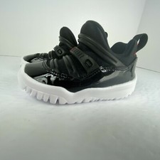 Jordan 11 Retro Little Flex TD 5c, BRED Black Gym Red White BQ7102-002