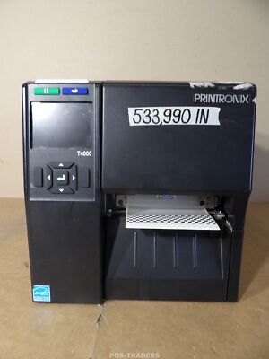 PRINTRONIX T4204 Thermal Barcode Label Printer LAN USB - 533,990 IN - TESTED OK