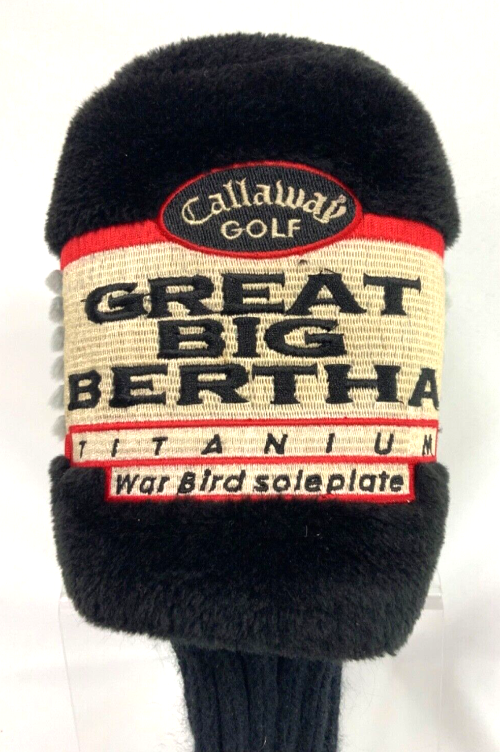 SAOLA CALLAWAY Golf Club Head Cover Sock GREAT BIG BERTHA Sole Plate #1 WAR BIRD