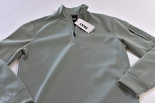 DKNY Men's Pullover Sweatshirt - Zip - Sage Green - S - NWT