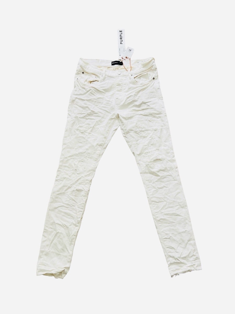 Purple Brand Jeans Mens Slim Fit White P001 $265 Size 31/30 (31x30
