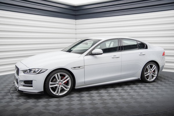 Cup Seitenschweller Ansatz FüR Jaguar XE R-Sport X760 Schwarz Schweller-image