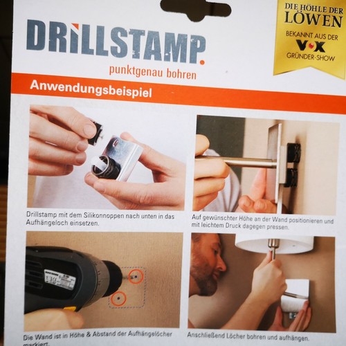 Drillstamp Bohrhilfe Werkzeug Bohrloch Führung Bohrer Höhle der Löwen Markierung - Bild 47 von 47