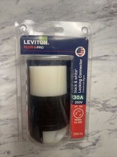 Leviton 30 Amp 250-Volt Locking Connector, Black and White