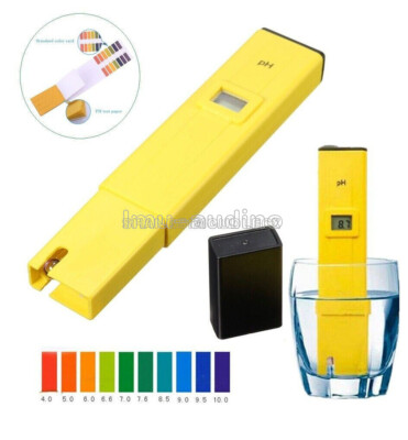 Pocket LCD Monitor Digital PH Meter Water Tester Pen Pool Aquarium Laboratory