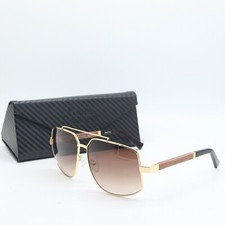 NEW PORTA ROMANA MOD. 1966 COL. 100B GOLD AUTHENTIC SUNGLASSES W/CASE 60-13