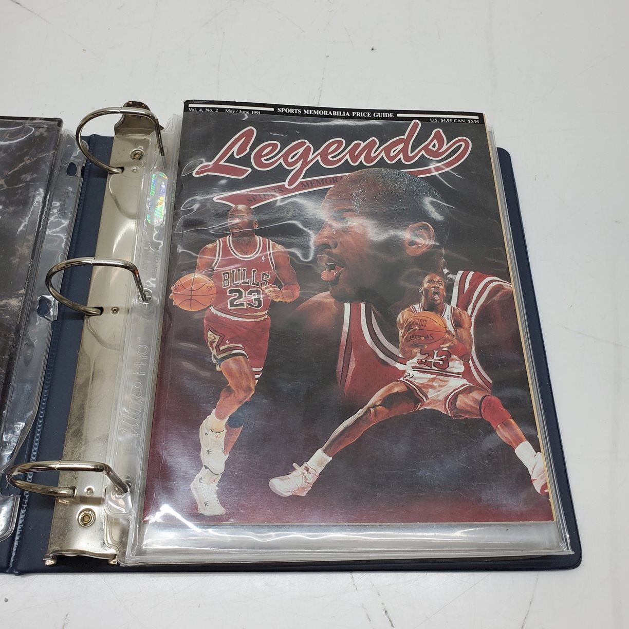 2 Trading Card Binders Filled with MLB Cards and Sports Memorabilia