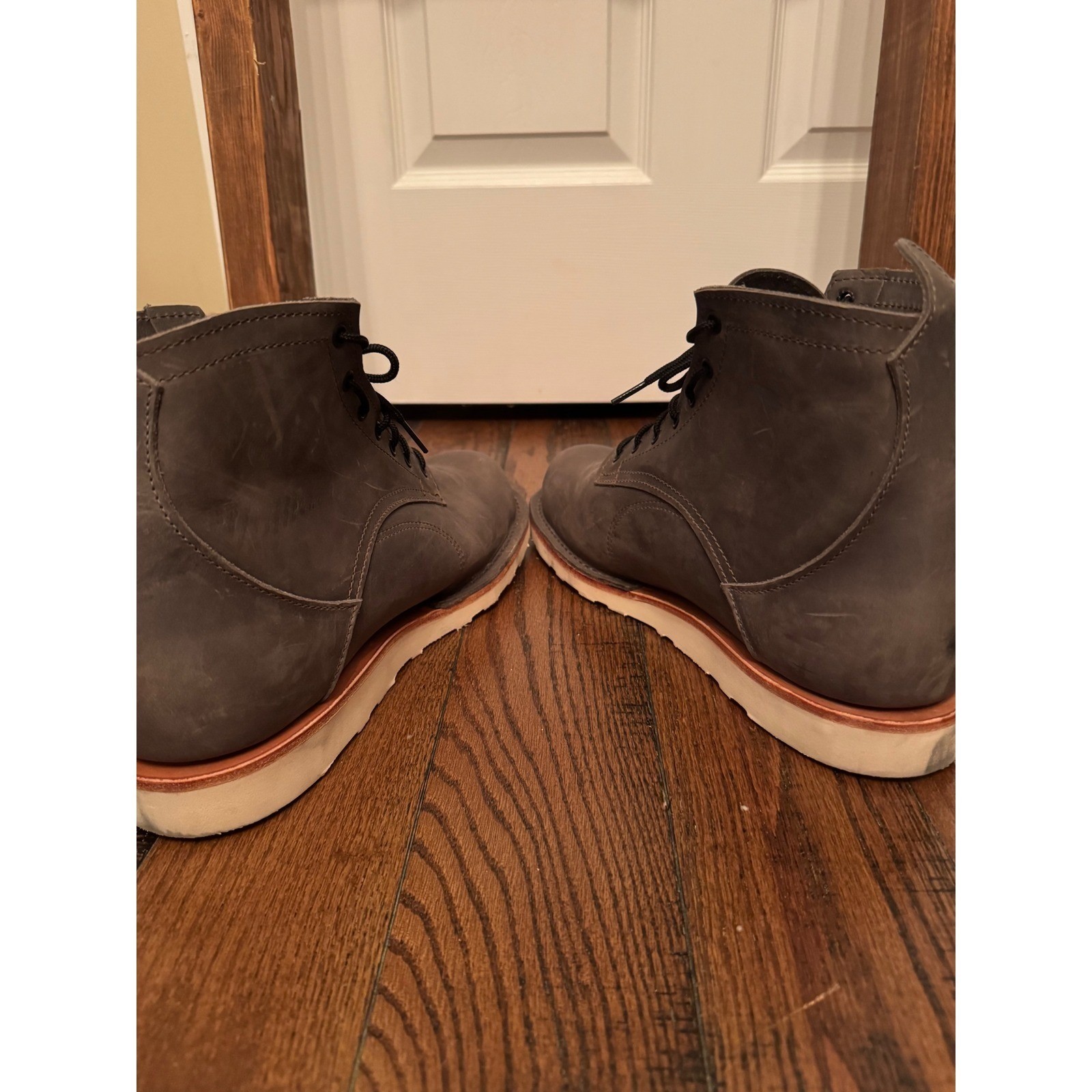 Origin The Coronado 6" Boot Christy Black Made USA Size 13 EE Gray Leather Boots