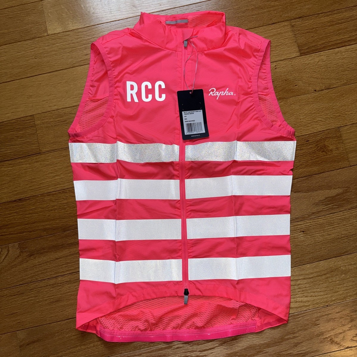 Rapha RCC Pro Team Lightweight Wind Gilet Training Medium Hi Vis