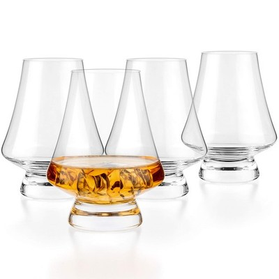 Luxbe - Bourbon Whisky Crystal Tasting Glass Snifter, Set 6.8 Ounces, Clear