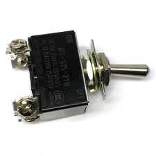Renegade Toggle Switch 84202; 20 Amp Unlighted Dual Pole, Single-Throw Toggle