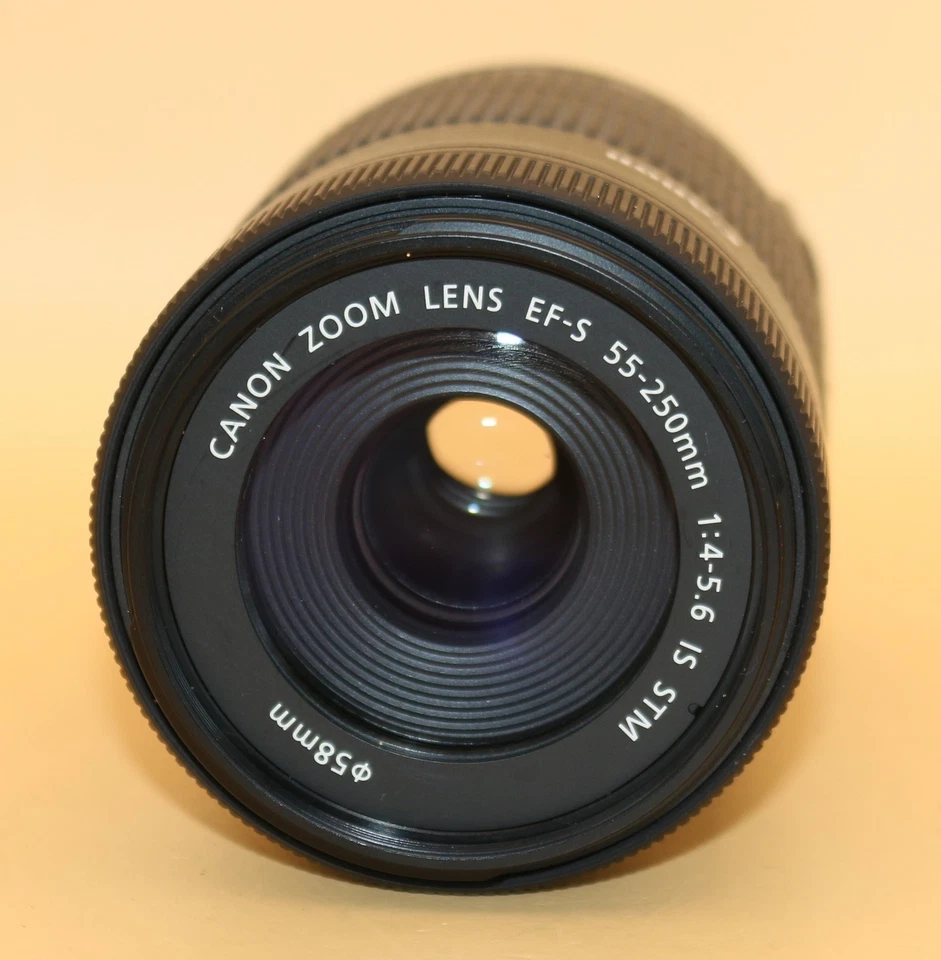 Canon EF-S 55-250mm f/4-5.6 IS STM Telephoto Zoom Lens – Tested, Caps Included - Image 2 of 4