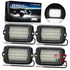 Q1 Max White Rock Lights Super Bright Pure Underglow Light Kit, IP68 4 Pods