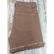 Risen Jeans Willow Boutique Distressed Denim Shorts Mauve Pink size large