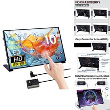 Geeekpi 10.1 Inch Capacitive Touchscreen Raspberry Pi Hdmi Monitor Ips 1024X600