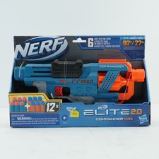 NERF Elite 2.0 Commander RD-6 Blaster 12 Official Darts 6-Dart Rotating Drum New