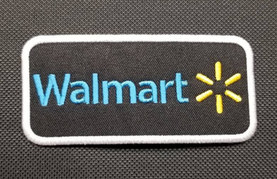 #ad Walmart Logo Patch Retail Store Employee Name Tag 1.75quot;x3.75quot; Iron On $8.95